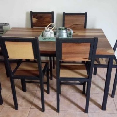 JUEGO DE SILLAS Y MESA COMEDOR